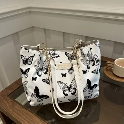 Large Capacity Butterfly Casual Shoulder Tote Bag